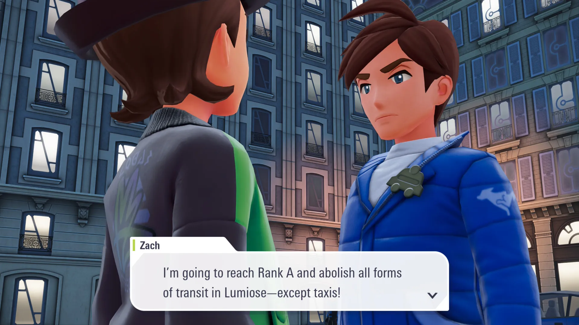 The Rank Z opponent, Zach, talking about how he's going abolish all forms of transit in the city except for taxis. For some reason.
